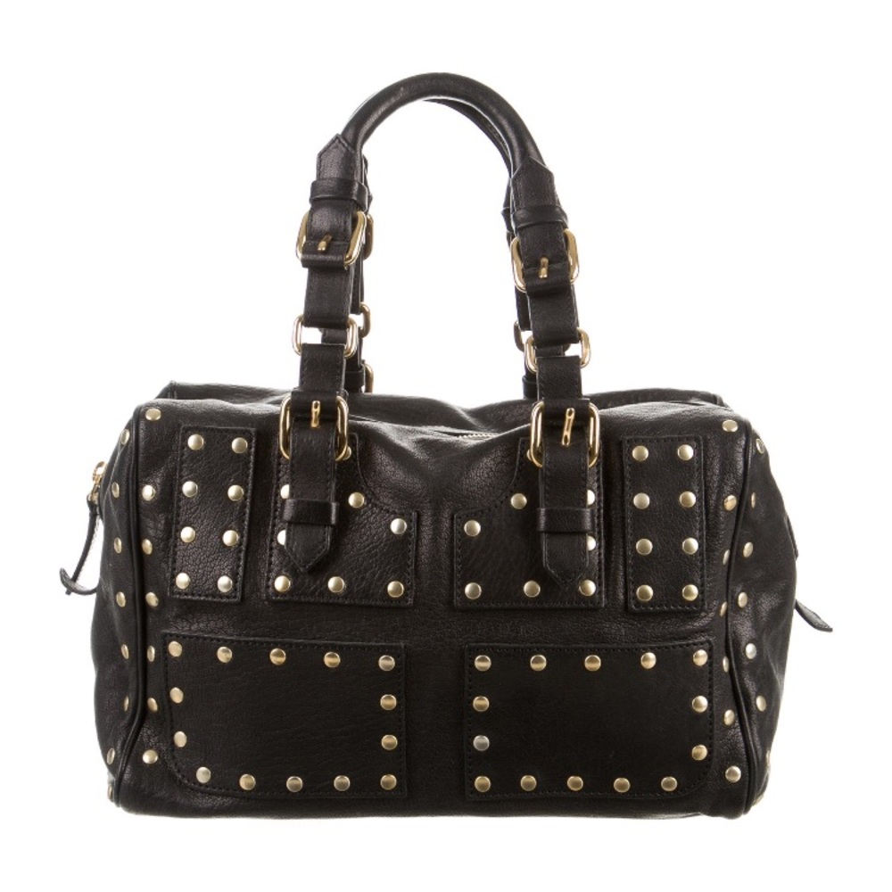 Roberto Cavalli Leather studded purse